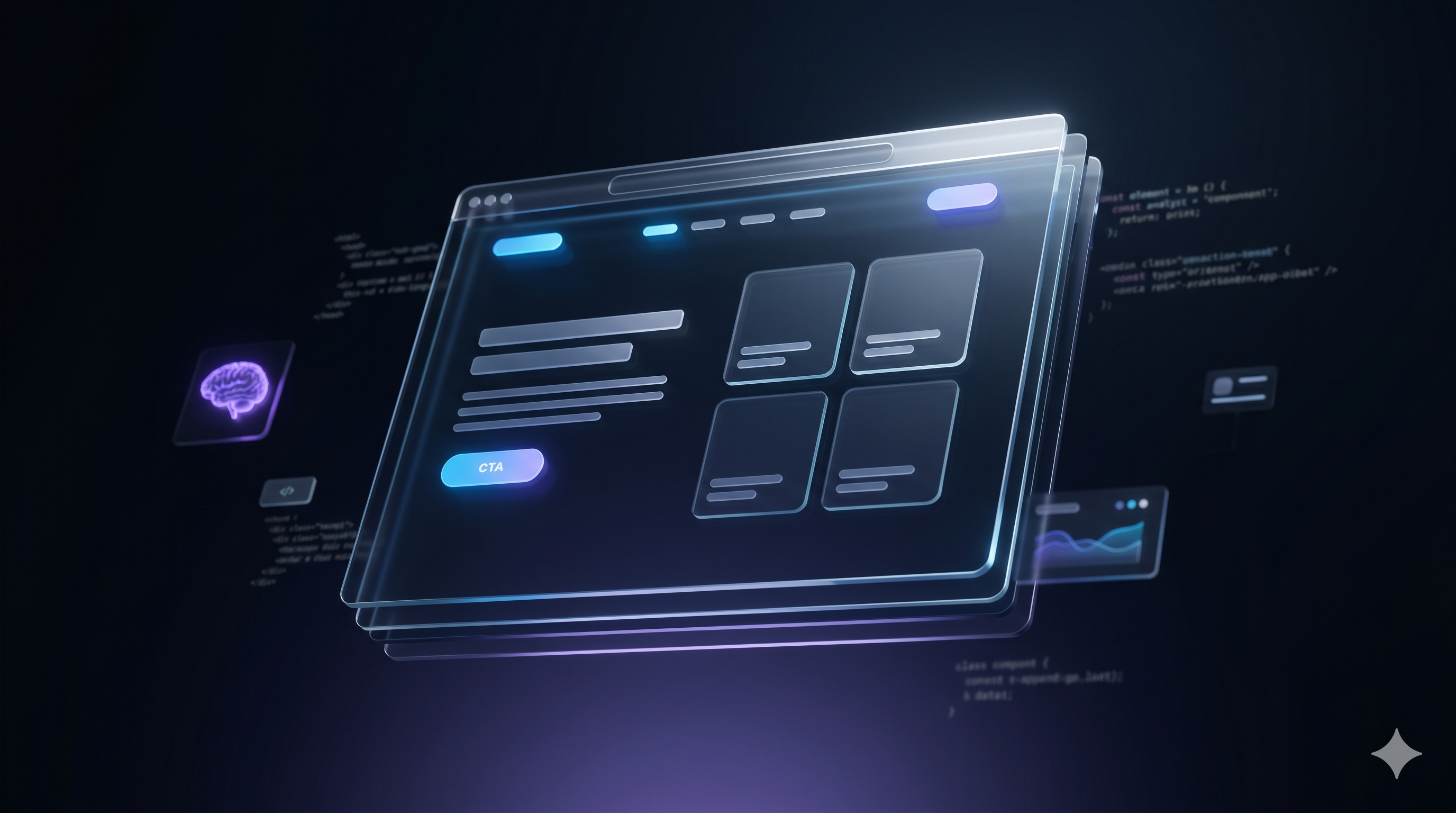 High-level professional website UI — premium web design showcase